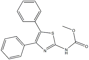 methyl (4,5-diphenylthiazol-2-yl)carbamate,,结构式