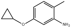 5-cyclopropoxy-2-methylaniline 化学構造式