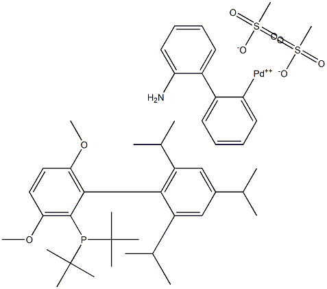 甲磺酸-2-(二叔丁基膦基)-3,6-二甲氧基-2',4',6'-三异丙基-1,1'-联苯(2-氨基-1,1'-联苯-2-基)钯(II)