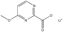 lithium 4-methoxypyrimidine-2-carboxylate Structure