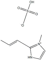 1-propenyl-3-methylimidazolium hydrogensulfate 化学構造式