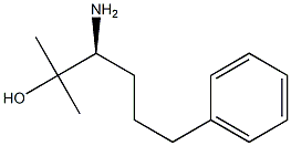 (S)-3-amino-2-methyl-6-phenylhexan-2-ol Struktur