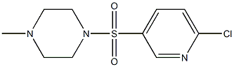 1-(6-chloropyridin-3-ylsulfonyl)-4-methylpiperazine Struktur