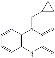 1-(cyclopropylmethyl)quinoxaline-2,3(1H,4H)-dione 化学構造式