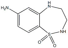 1,1-dioxy-2,3,4,5-tetrahydrobenzo[f][1,2,5]thiadiazepin-7-amine 化学構造式