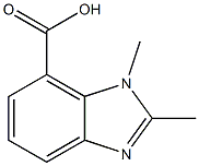 1,2-dimethyl-1H-benzo[d]imidazole-7-carboxylic acid 结构式