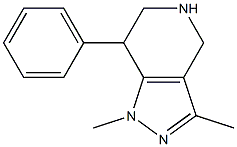 1,3-dimethyl-7-phenyl-4,5,6,7-tetrahydro-1H-pyrazolo[4,3-c]pyridine Structure
