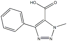 1-methyl-4-phenyl-1H-1,2,3-triazole-5-carboxylic acid 化学構造式