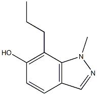 1-methyl-7-propyl-1H-indazol-6-ol Struktur