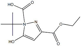 1-tert-butyl 3-ethyl 5-hydroxy-1H-pyrazole-1,3-dicarboxylate Struktur