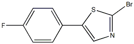 2-bromo-5-(4-fluorophenyl)thiazole,,结构式