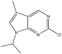 2-chloro-7-isopropyl-5-methyl-7H-pyrrolo[2,3-d]pyrimidine,,结构式