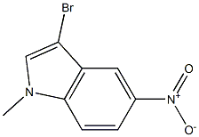 3-bromo-1-methyl-5-nitro-1H-indole Structure