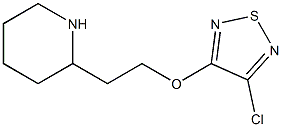 3-chloro-4-(2-(piperidin-2-yl)ethoxy)-1,2,5-thiadiazole Struktur