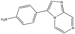 4-(imidazo[1,2-a]pyrazin-3-yl)aniline Struktur