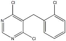 4,6-dichloro-5-(2-chlorobenzyl)pyrimidine Struktur