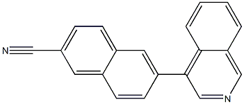 6-(isoquinolin-4-yl)-2-naphthonitrile Structure