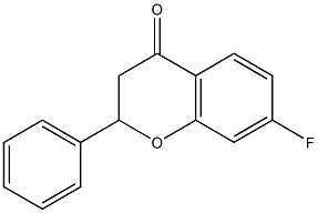 7-fluoro-2-phenylchroman-4-one Structure