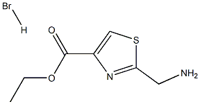 ethyl 2-(aminomethyl)thiazole-4-carboxylate hydrobromide Structure