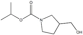 isopropyl 3-(hydroxymethyl)pyrrolidine-1-carboxylate Struktur