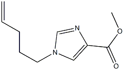 methyl 1-(pent-4-enyl)-1H-imidazole-4-carboxylate Struktur