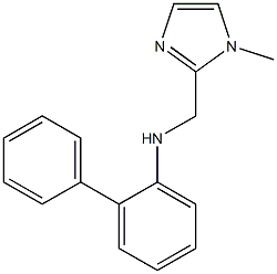 N-((1-methyl-1H-imidazol-2-yl)methyl)biphenyl-2-amine Struktur