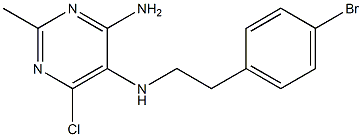 N5-(4-bromophenethyl)-6-chloro-2-methylpyrimidine-4,5-diamine Struktur