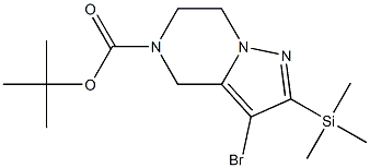 tert-butyl 3-bromo-2-(trimethylsilyl)-6,7-dihydropyrazolo[1,5-a]pyrazine-5(4H)-carboxylate|