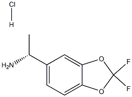 (R)-1-(2,2-difluorobenzo[d][1,3]dioxol-5-yl)ethanamine hydrochloride 结构式