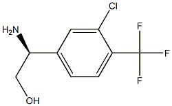 (S)-2-amino-2-(3-chloro-4-(trifluoromethyl)phenyl)ethanol Struktur
