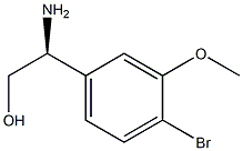 (S)-2-amino-2-(4-bromo-3-methoxyphenyl)ethanol,,结构式