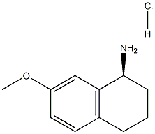 (S)-7-METHOXY-1,2,3,4-TETRAHYDRONAPHTHALEN-1-AMINE HYDROCHLORIDE, , 结构式