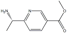 (S)-methyl 6-(1-aminoethyl)nicotinate 结构式