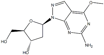 6-Amino-4-methoxy-1-(2-deoxy-beta-D-ribofuranosyl)-1H-pyrazolo[3,4-d]pyrimidine