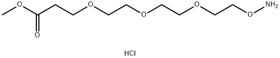 丙基-3-(2-{2-[2-(氨基氧基)乙氧基]乙氧基}乙氧基)丙酸甲酯 盐酸盐,2173992-41-9,结构式