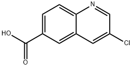 3-chloroquinoline-6-carboxylic acid Struktur