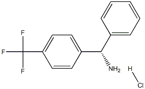 (S)-PHENYL(4-(TRIFLUOROMETHYL)PHENYL)METHANAMINE HYDROCHLORIDE Struktur