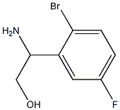 2-AMINO-2-(2-BROMO-5-FLUOROPHENYL)ETHAN-1-OL Structure