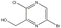 (6-Bromo-3-chloro-pyrazin-2-yl)-methanol Struktur