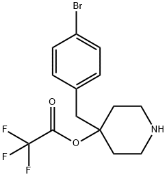 4-(4-bromobenzyl)piperidin-4-ol 2,2,2-trifluoroacetate Structure