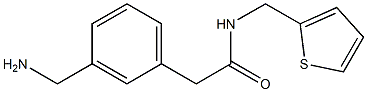 2-(3-(aminomethyl)phenyl)-N-(thiophen-2-ylmethyl)acetamide,,结构式