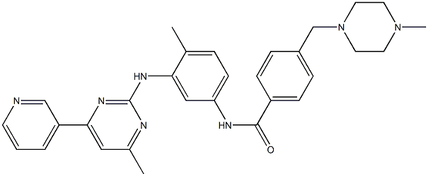 N-(4-methyl-3-(4-methyl-6-(pyridin-3-yl)pyrimidin-2-ylamino)phenyl)-4-((4-methylpiperazin-1-yl)methyl)benzamide