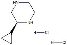 (S)-2-Cyclopropyl-piperazine dihydrochloride Structure
