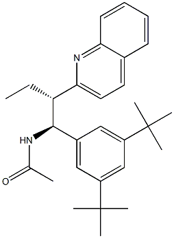 N-((1S,2S)-1-(3,5-Di-tert-butylphenyl)-2-(quinolin-2-yl)butyl)acetamide >=95% Structure