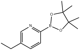 5-ethyl-2-(4,4,5,5-tetramethyl-1,3,2-dioxaborolan-2-yl)pyridine Structure