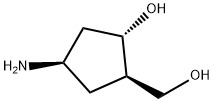 (1S,2R,4R)-4-amino-2-(hydroxymethyl)cyclopentan-1-ol 结构式