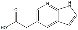 2-(1H-吡咯并[2,3-B]吡啶-5-基)乙酸,1000545-78-7,结构式