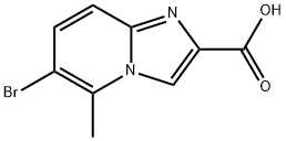 6-bromo-5-methylimidazo[1,2-a]pyridine-2-carboxylic acid Struktur