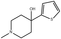 1-methyl-4-(thiophen-2-yl)piperidin-4-ol,100131-91-7,结构式