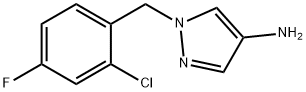 4-Amino-1-(2-chloro-4-fluorobenzyl)pyrazole Struktur